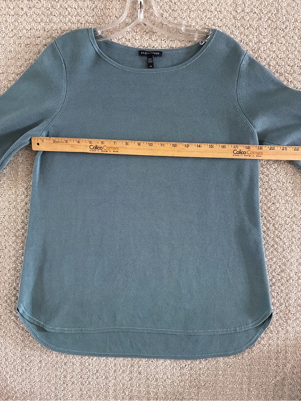 Eileen Fisher Slate Blue Top and Skirt Set - Picture 4 of 4